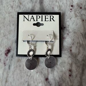 Napier Silver Dangle Earrings